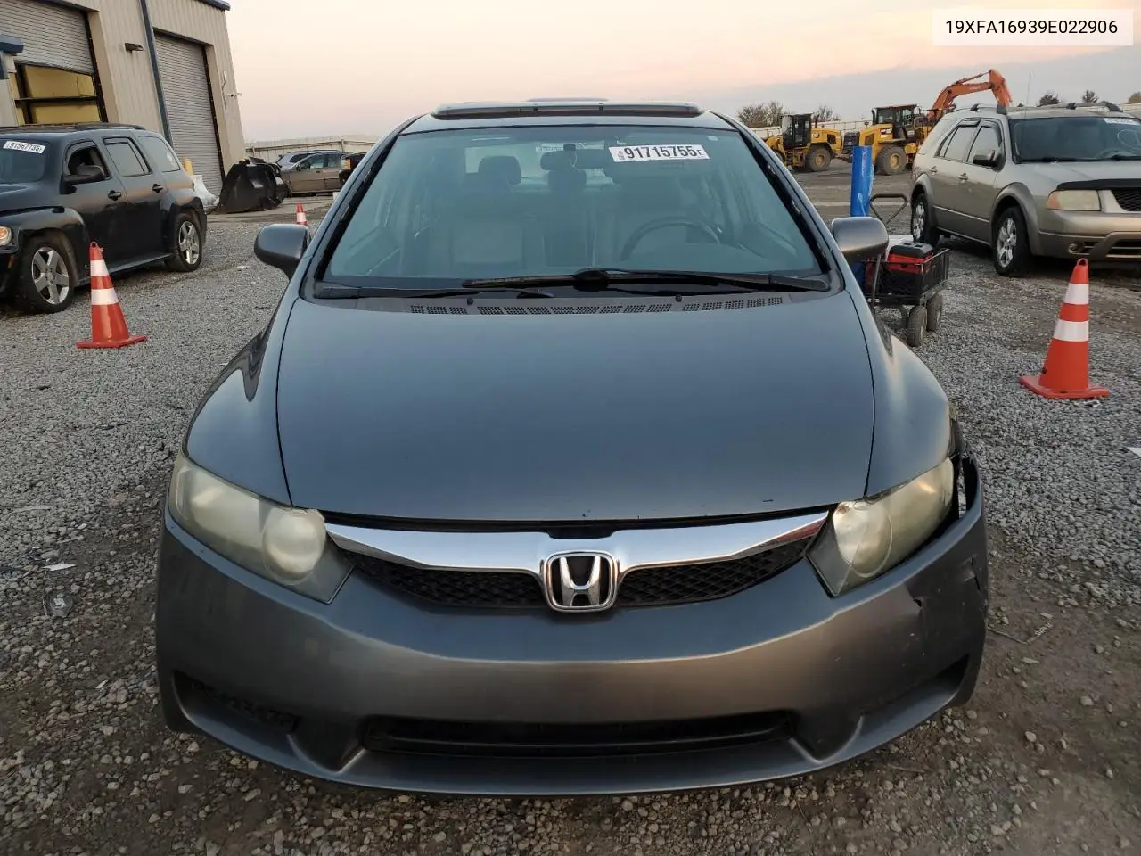 19XFA16939E022906 2009 Honda Civic Exl