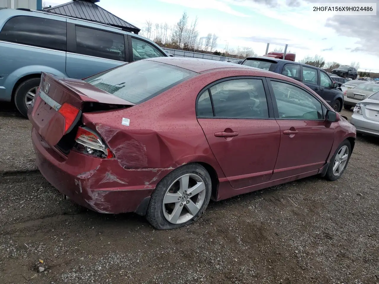 2HGFA156X9H024486 2009 Honda Civic Lx-S