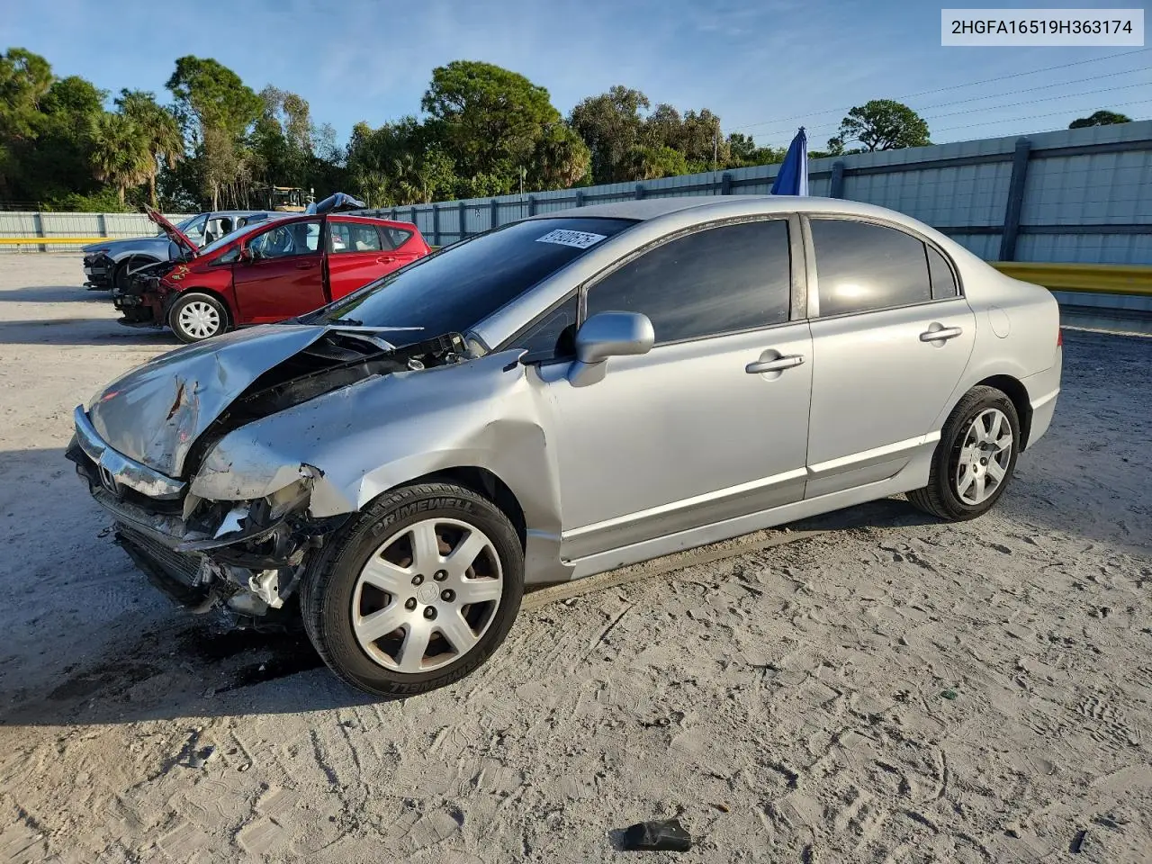 2HGFA16519H363174 2009 Honda Civic Lx