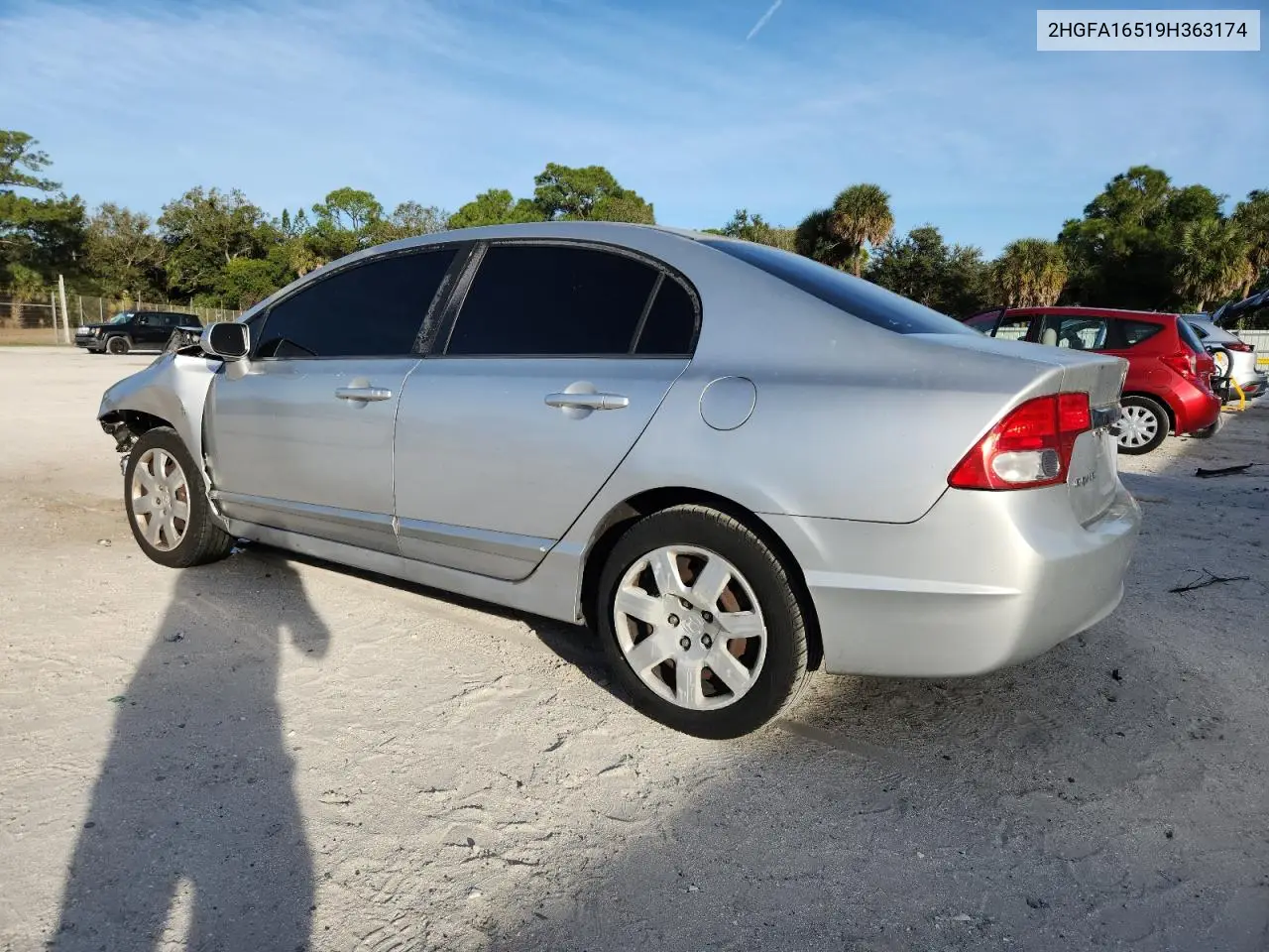 2HGFA16519H363174 2009 Honda Civic Lx