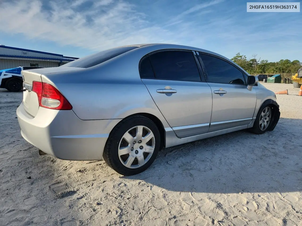 2HGFA16519H363174 2009 Honda Civic Lx