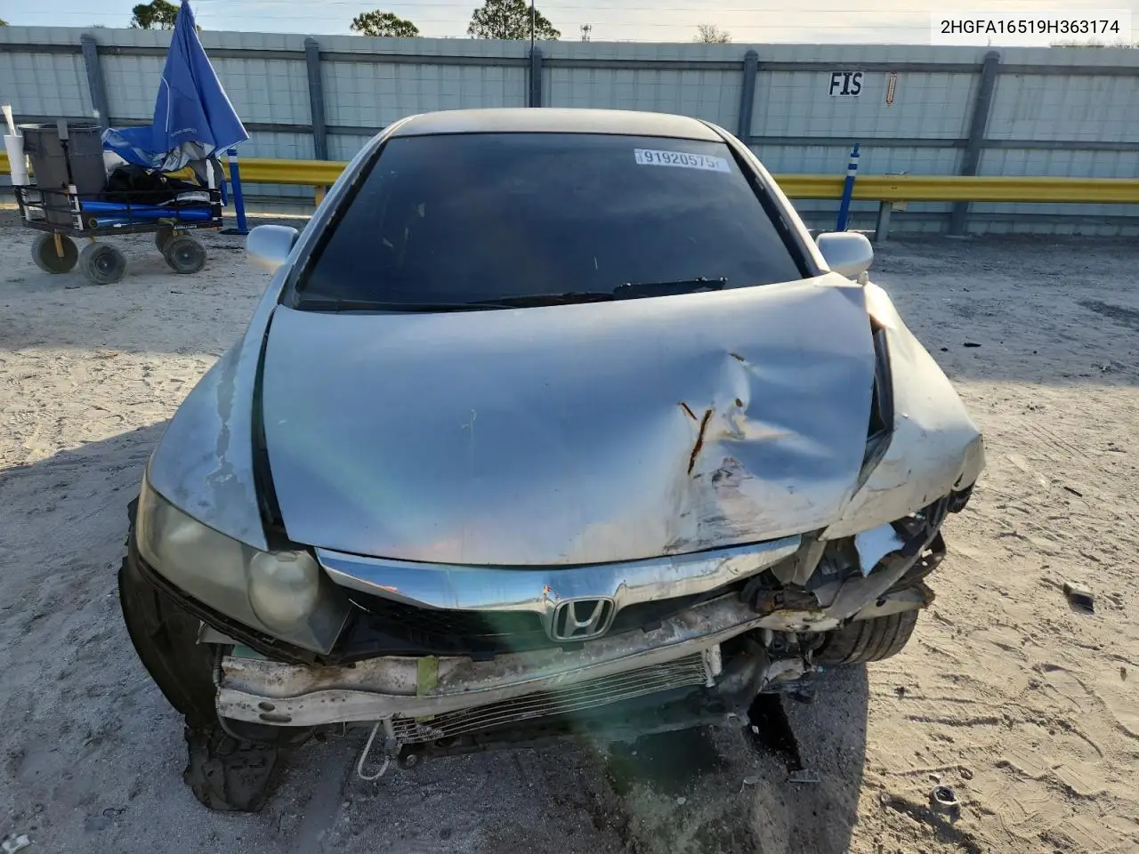 2HGFA16519H363174 2009 Honda Civic Lx