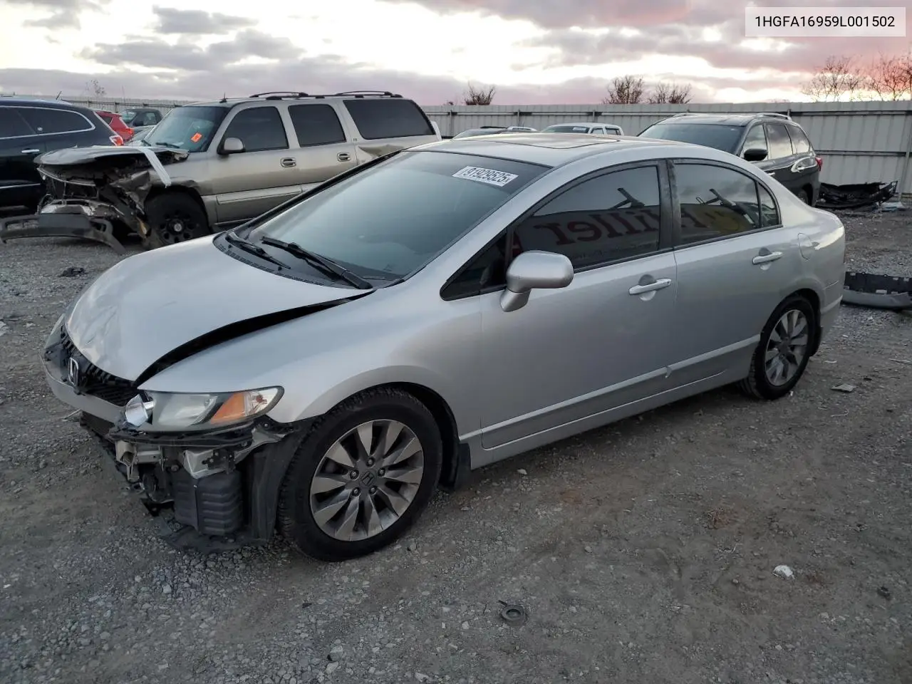1HGFA16959L001502 2009 Honda Civic Exl