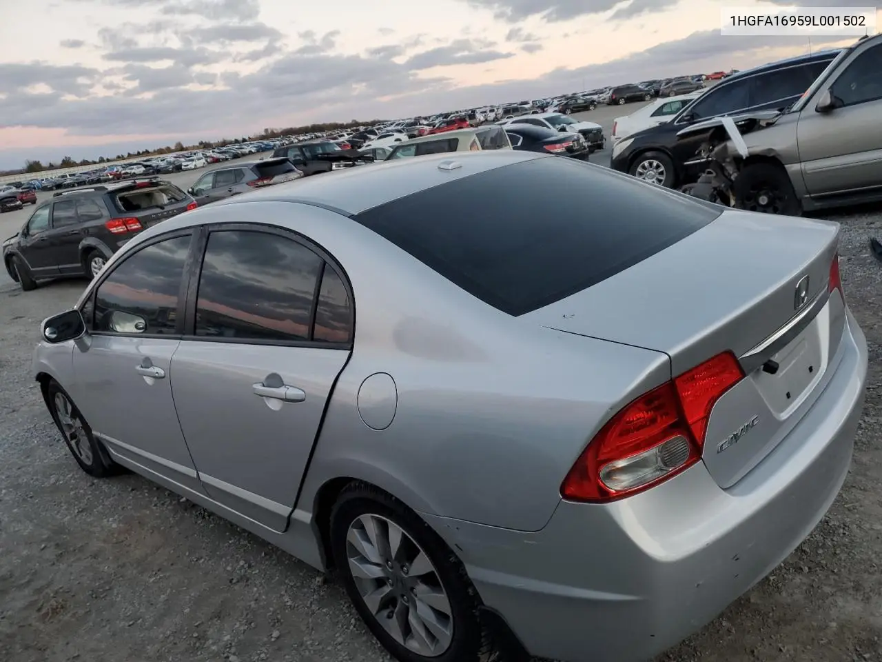 1HGFA16959L001502 2009 Honda Civic Exl
