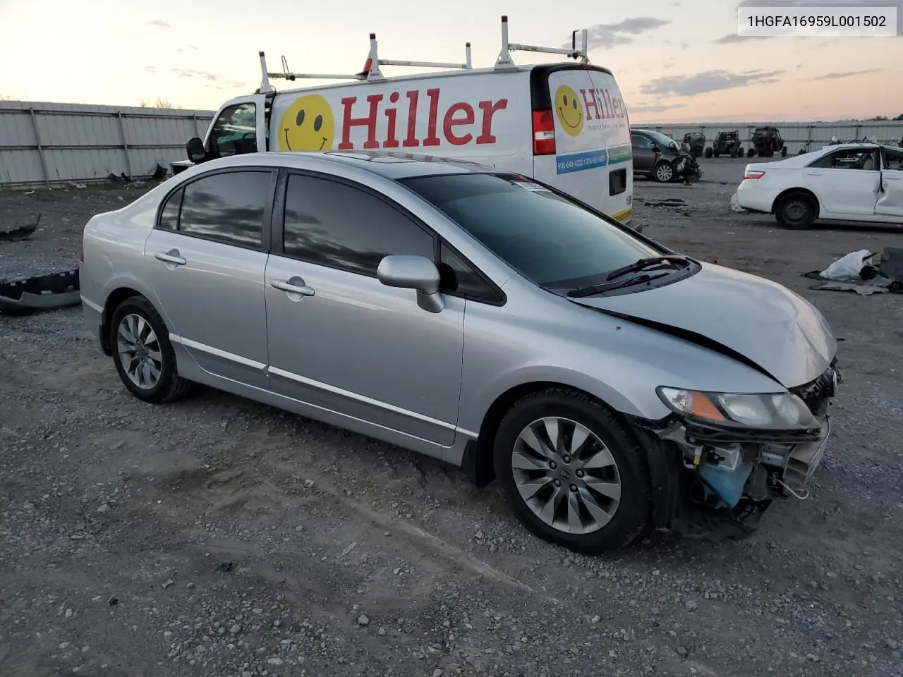 1HGFA16959L001502 2009 Honda Civic Exl