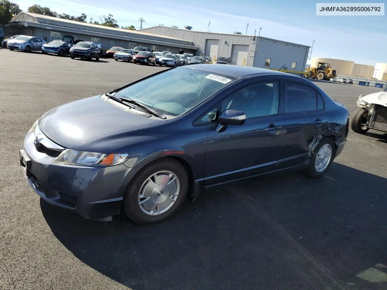 JHMFA36289S006792 2009 Honda Civic Hybrid