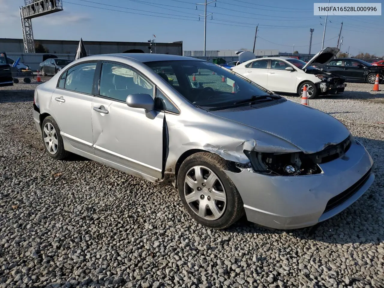 1HGFA16528L000996 2008 Honda Civic Lx