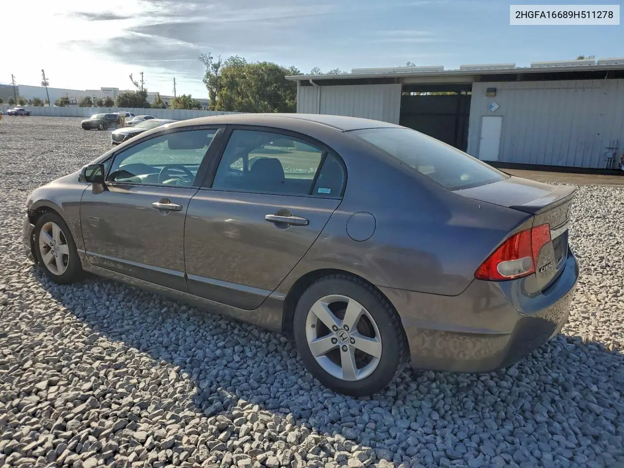 2HGFA16689H511278 2009 Honda Civic Lx-S