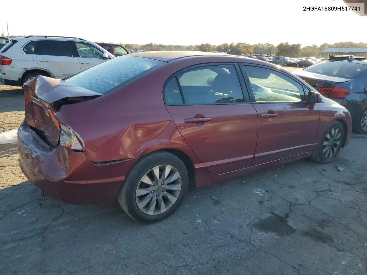 2HGFA16809H517741 2009 Honda Civic Ex