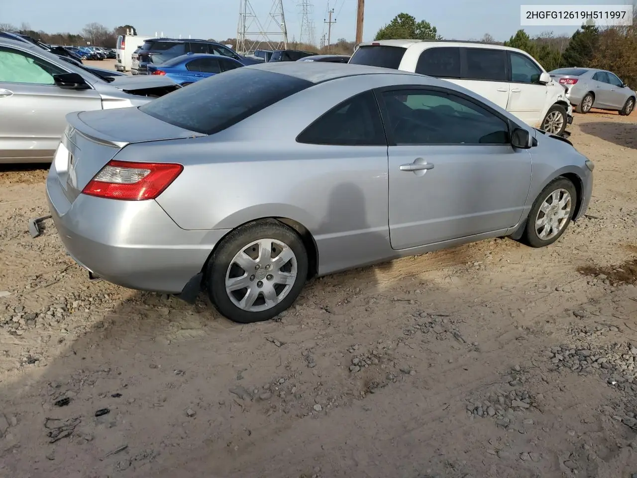 2HGFG12619H511997 2009 Honda Civic Lx