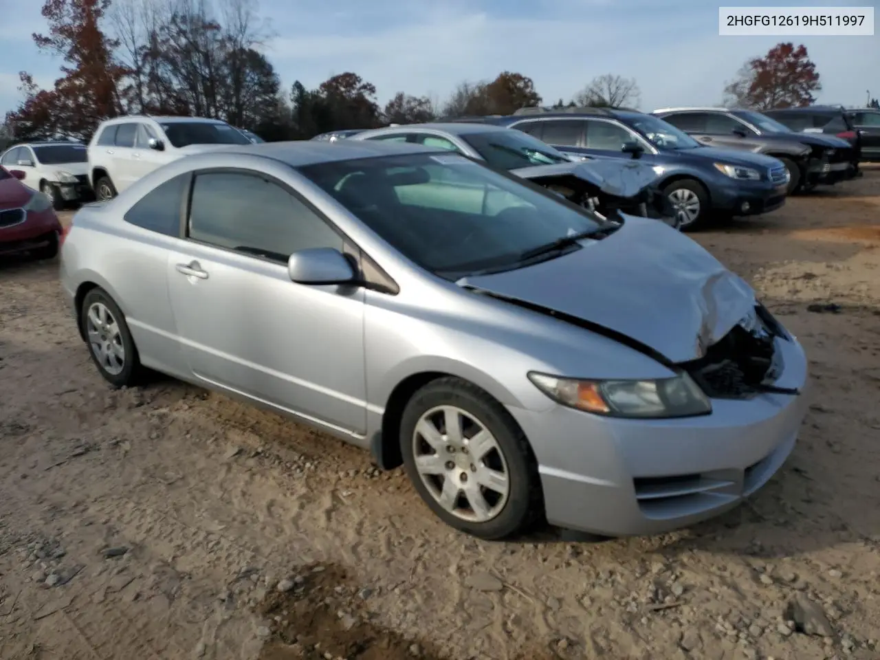 2HGFG12619H511997 2009 Honda Civic Lx
