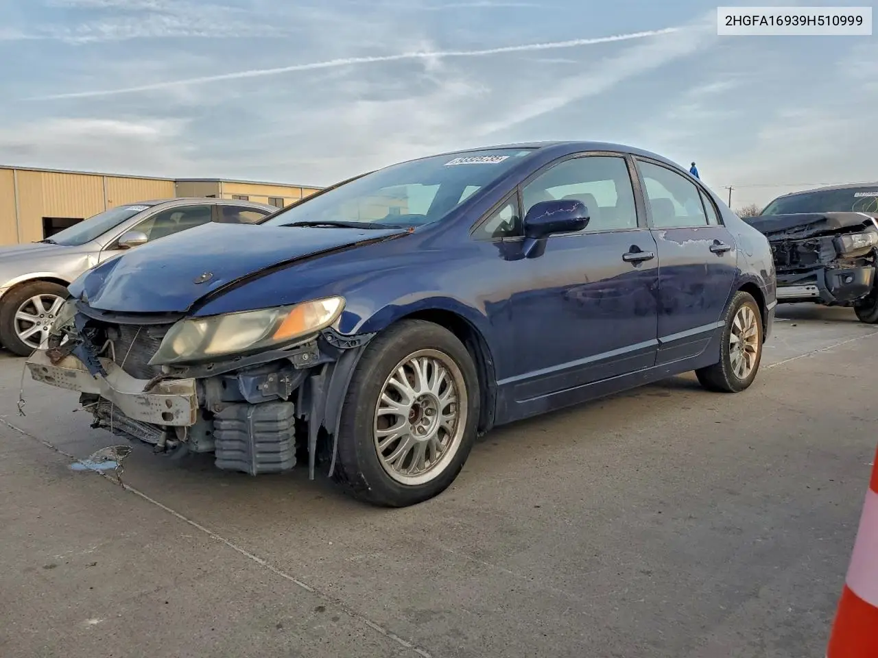 2HGFA16939H510999 2009 Honda Civic Exl
