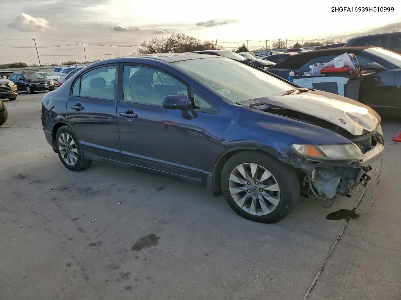 2HGFA16939H510999 2009 Honda Civic Exl
