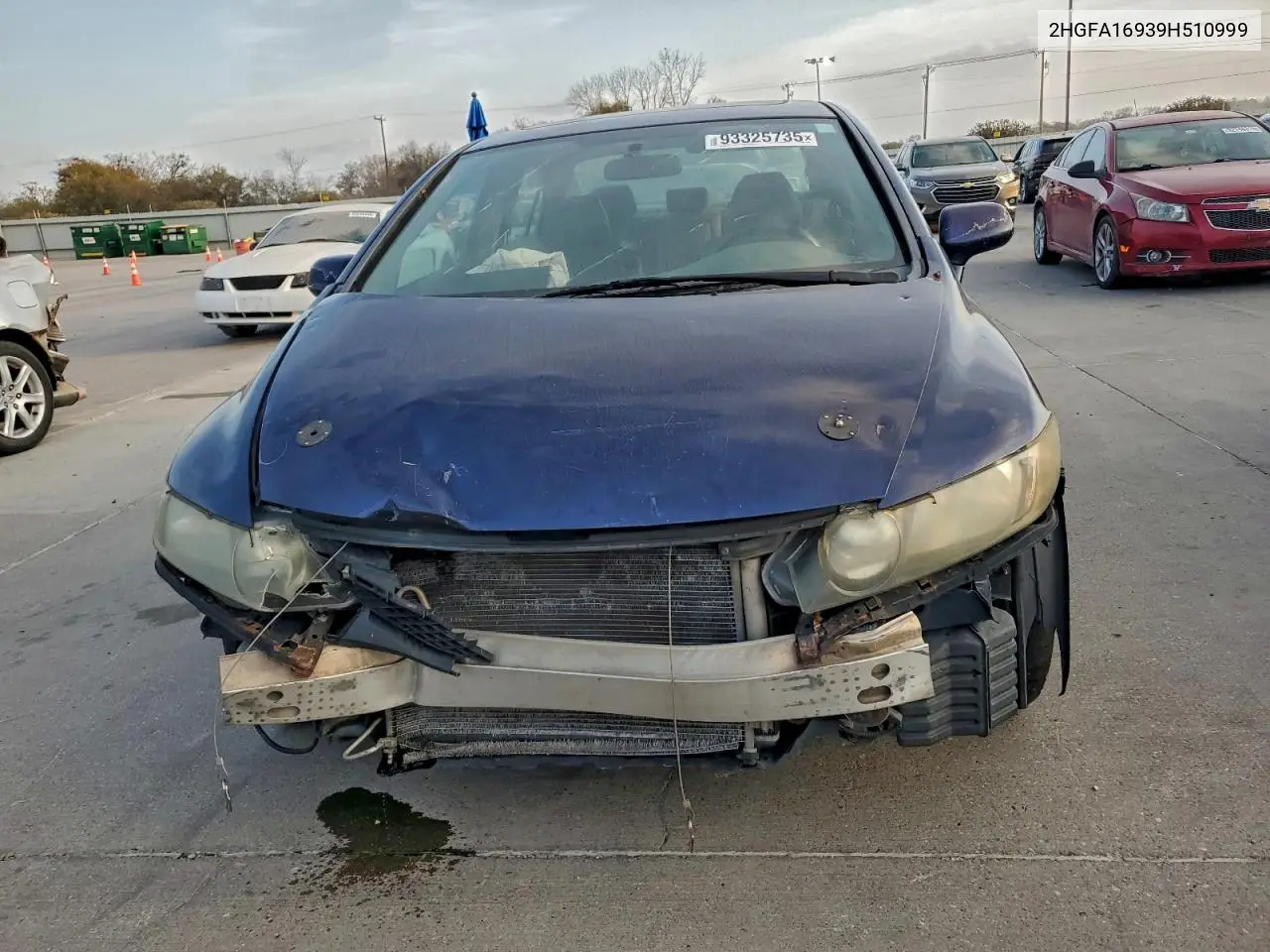2HGFA16939H510999 2009 Honda Civic Exl