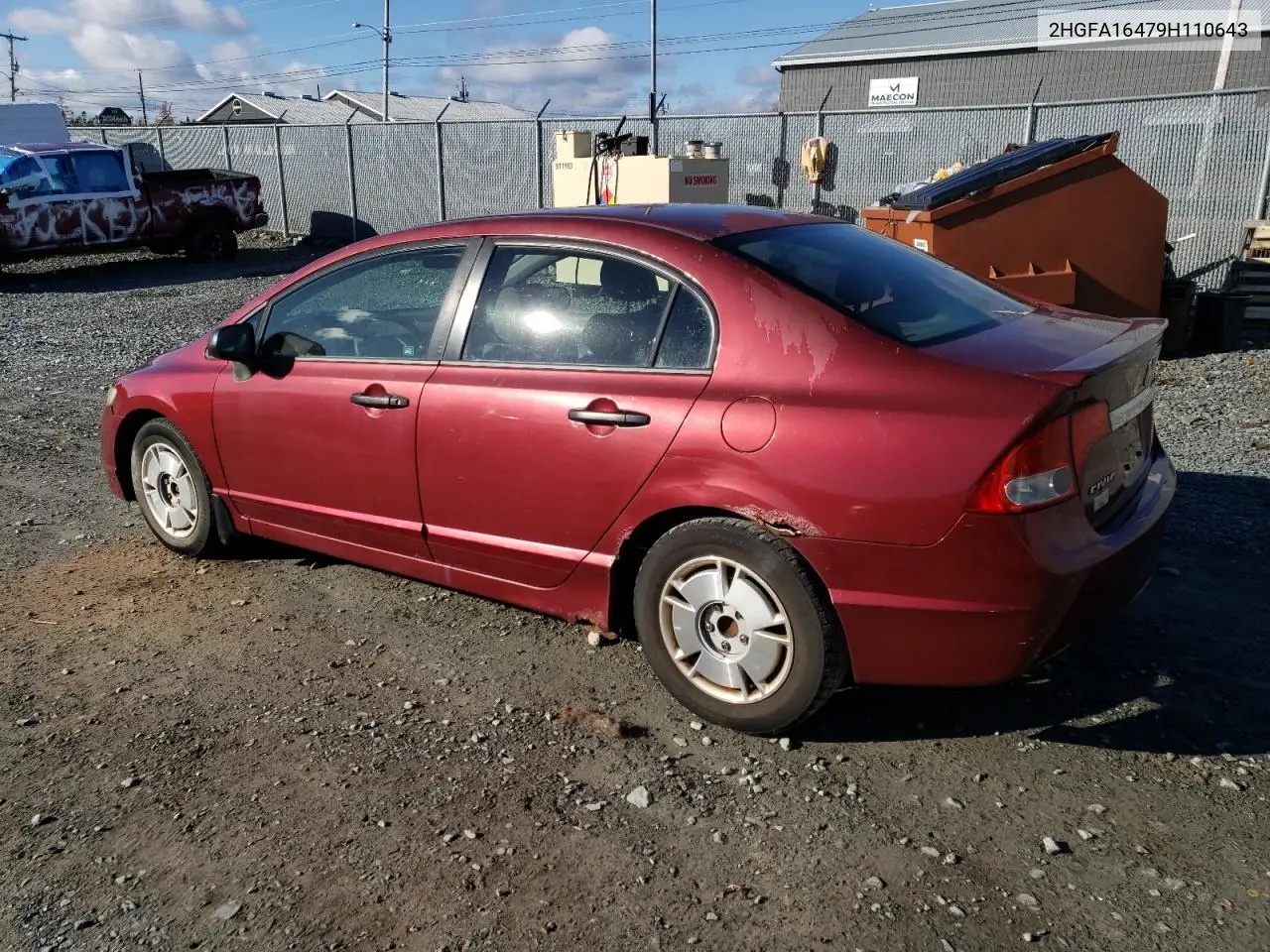 2HGFA16479H110643 2009 Honda Civic Dx-G