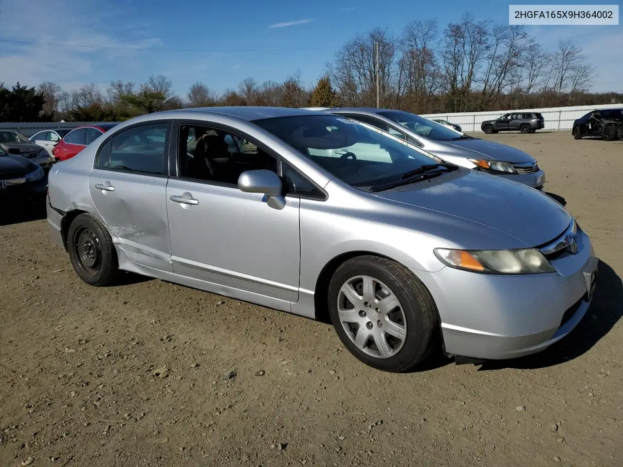 2HGFA165X9H364002 2009 Honda Civic Lx