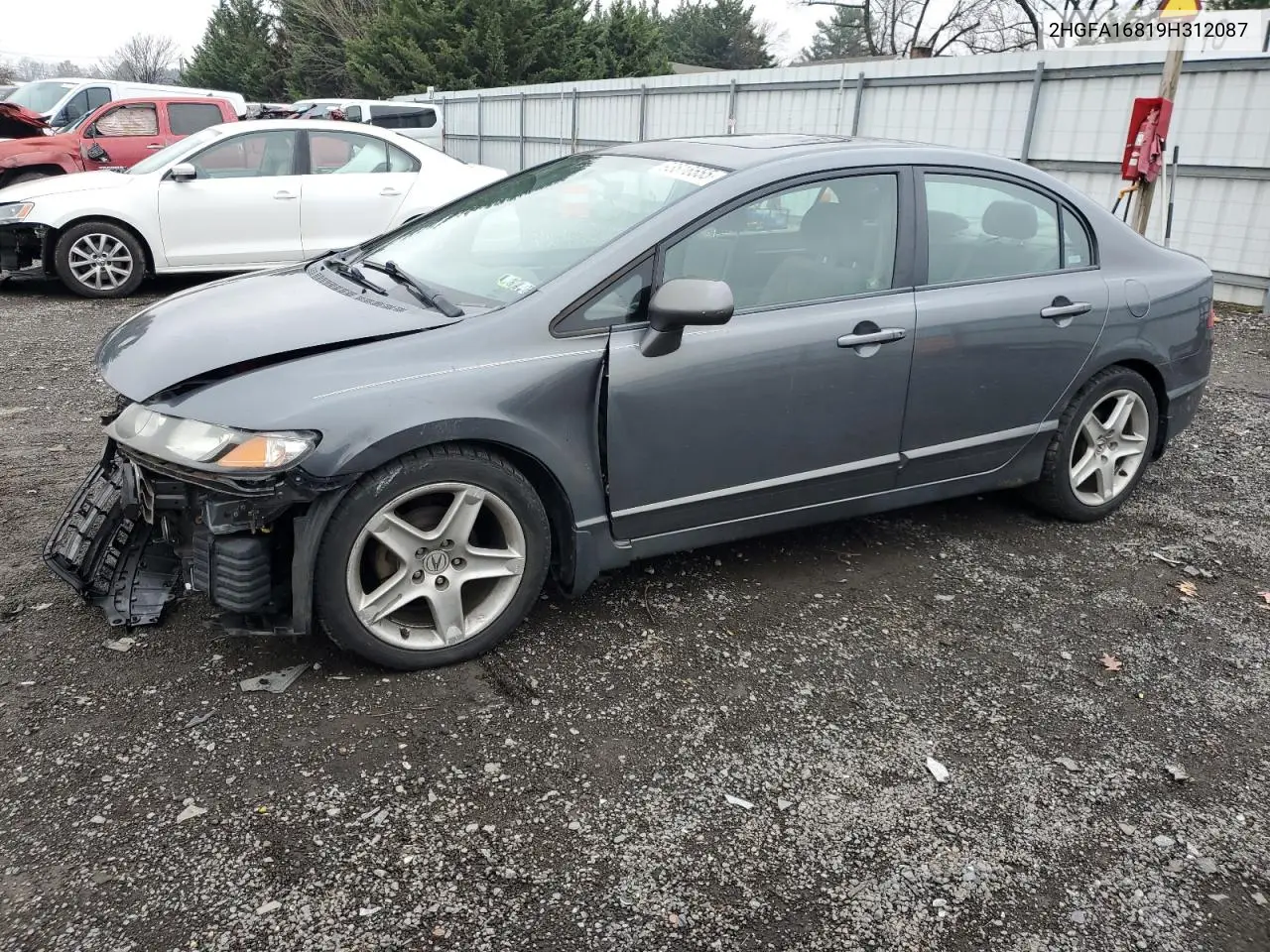 2HGFA16819H312087 2009 Honda Civic Ex