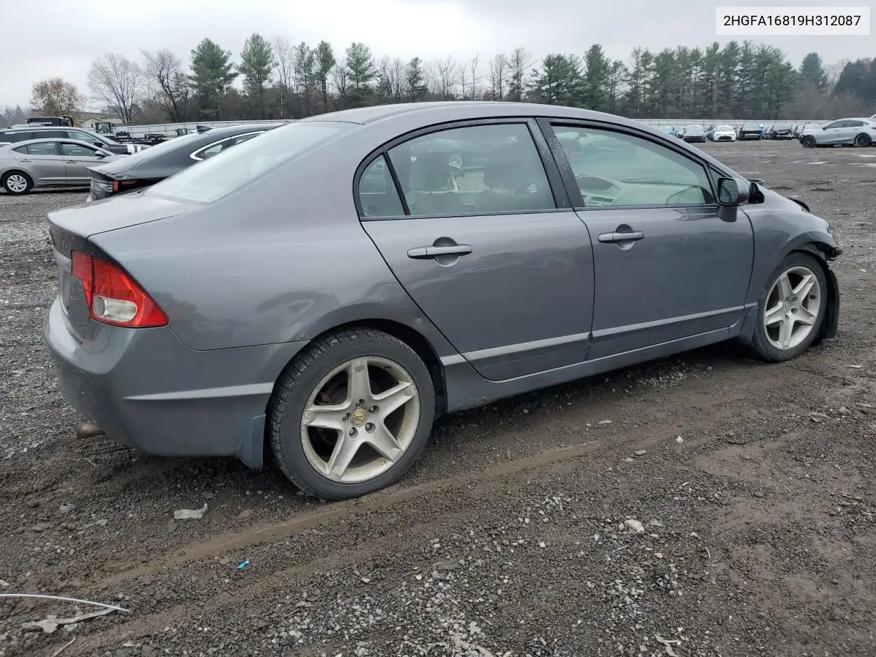 2HGFA16819H312087 2009 Honda Civic Ex