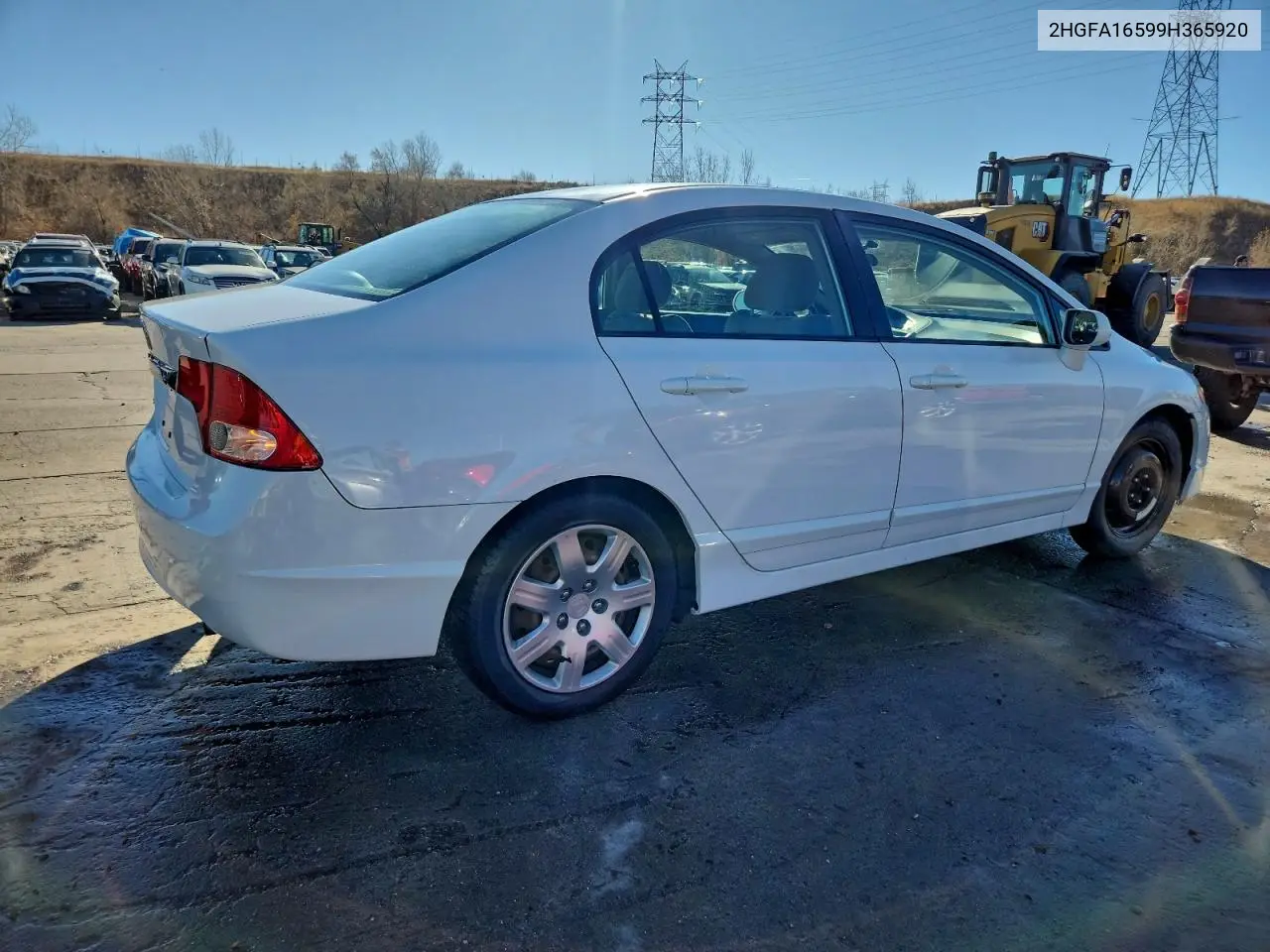 2HGFA16599H365920 2009 Honda Civic Lx