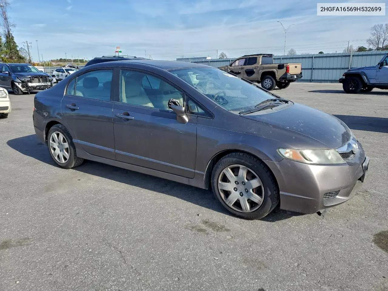 2HGFA16569H532699 2009 Honda Civic Lx