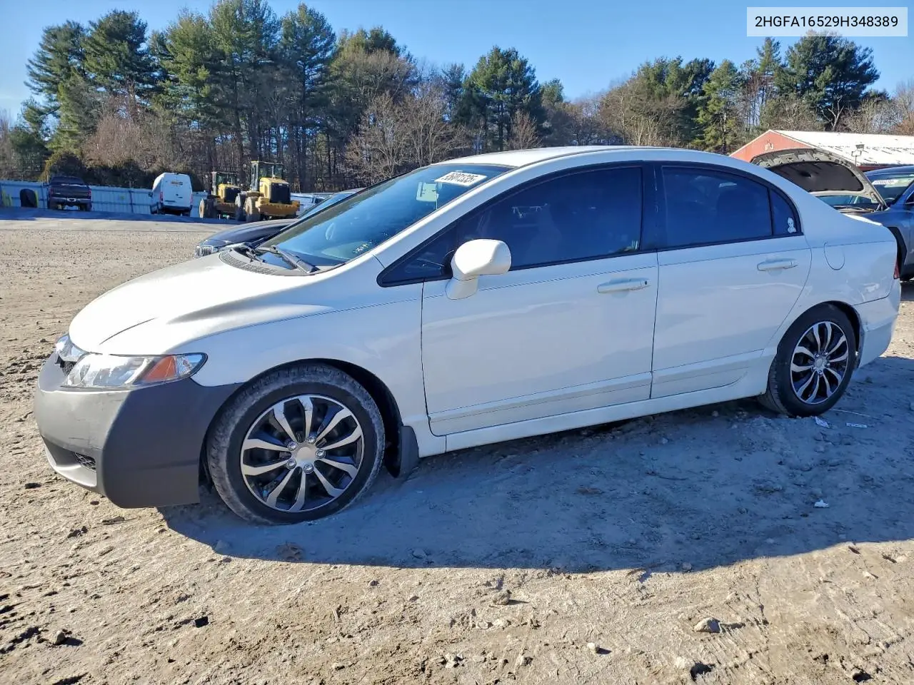 2HGFA16529H348389 2009 Honda Civic Lx