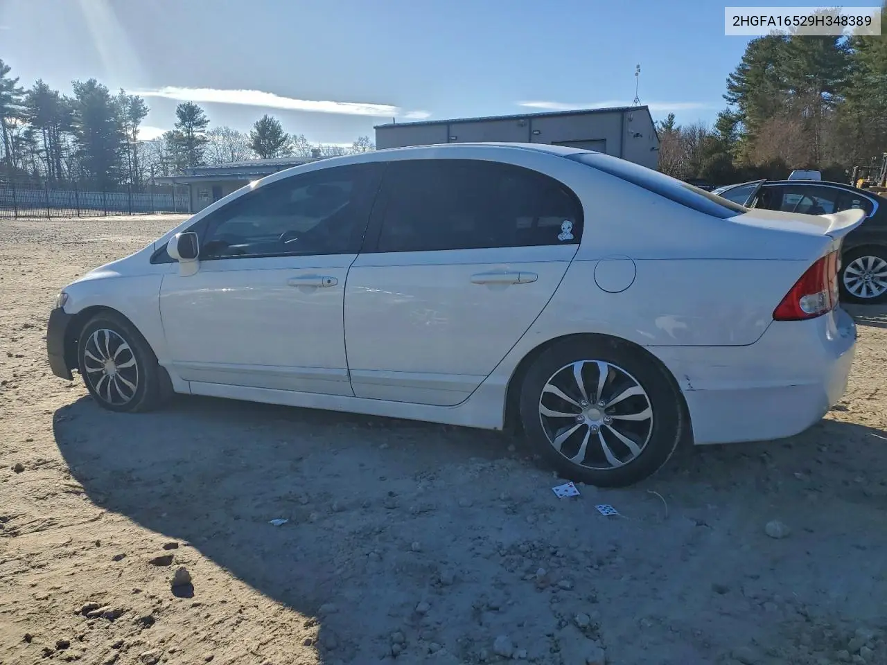 2HGFA16529H348389 2009 Honda Civic Lx