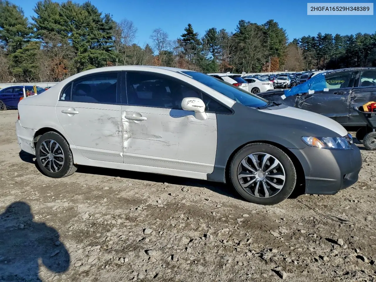 2HGFA16529H348389 2009 Honda Civic Lx