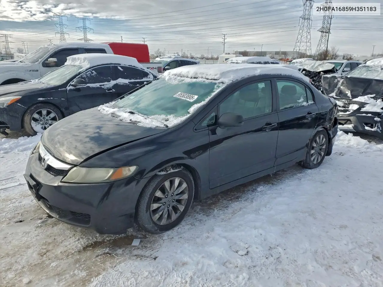 2HGFA16859H351183 2009 Honda Civic Ex