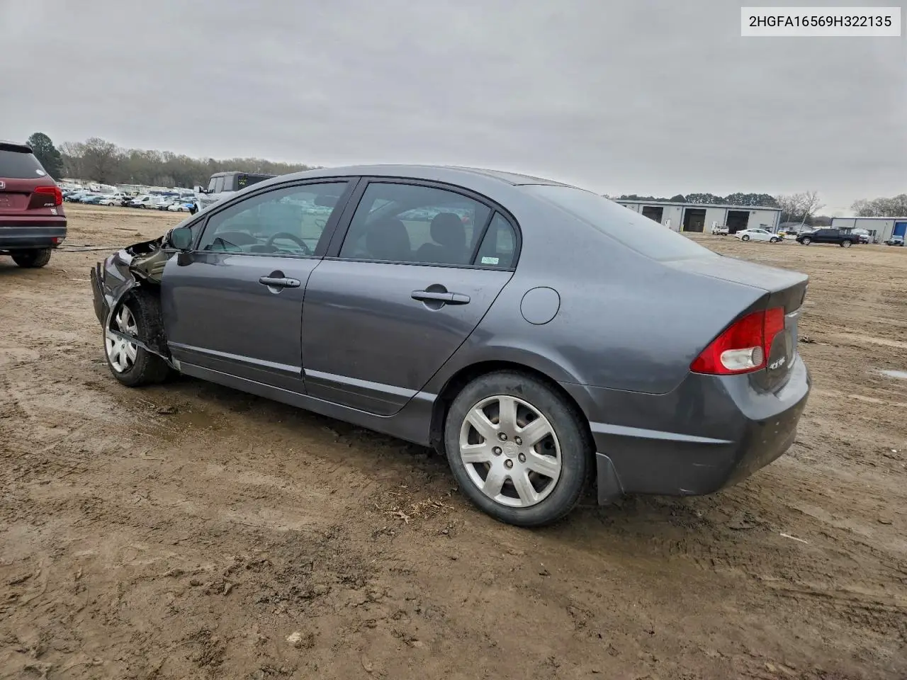 2HGFA16569H322135 2009 Honda Civic Lx