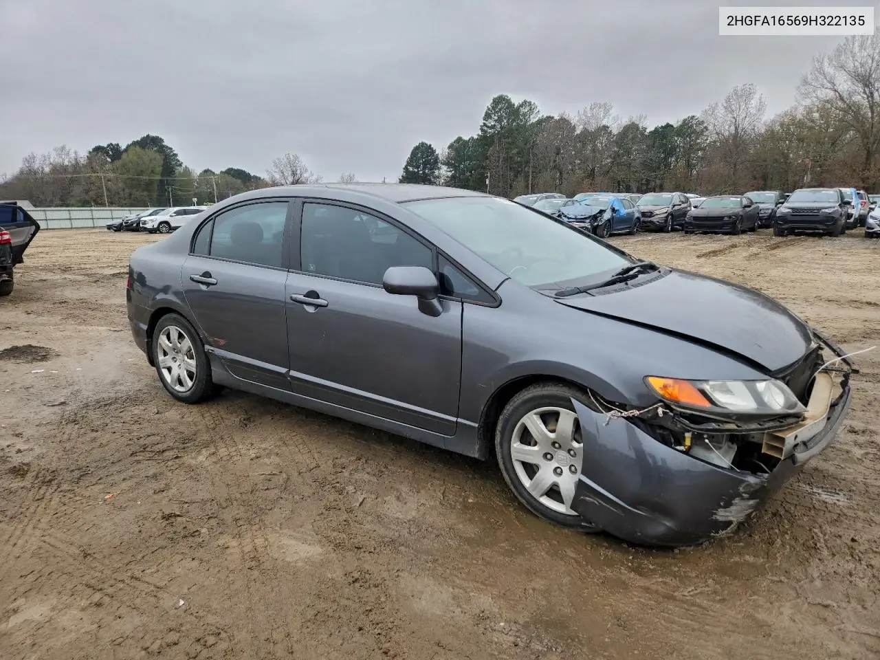 2HGFA16569H322135 2009 Honda Civic Lx