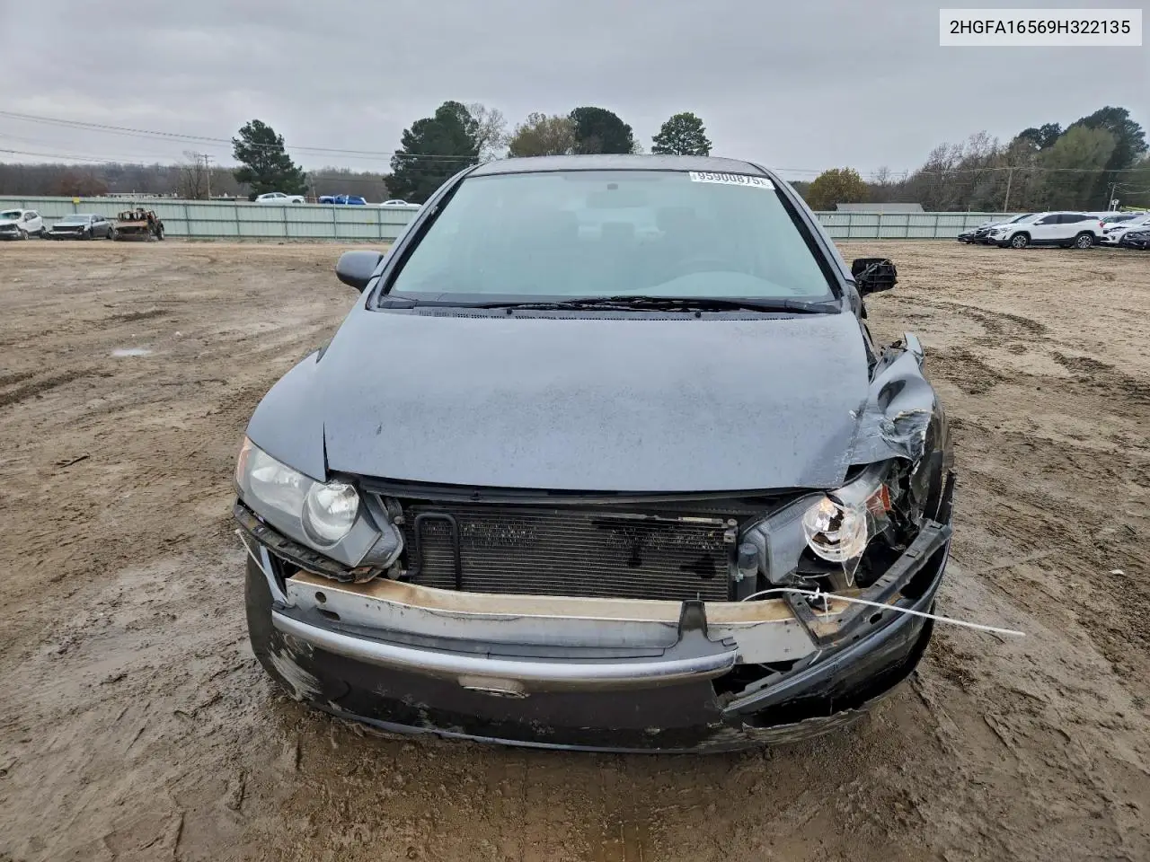 2HGFA16569H322135 2009 Honda Civic Lx