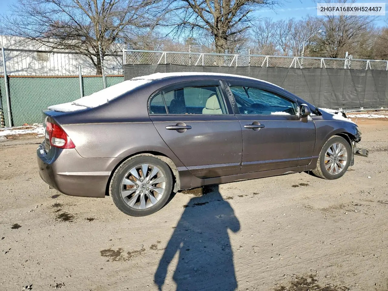 2HGFA168X9H524437 2009 Honda Civic Ex