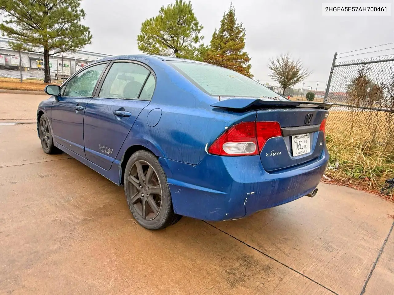 2HGFA5E57AH700461 2010 Honda Civic Si