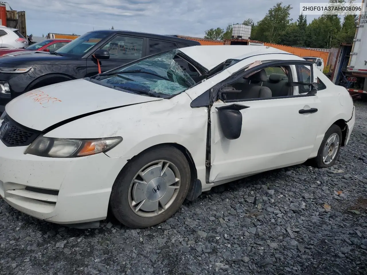 2HGFG1A37AH008096 2010 Honda Civic Dx-G