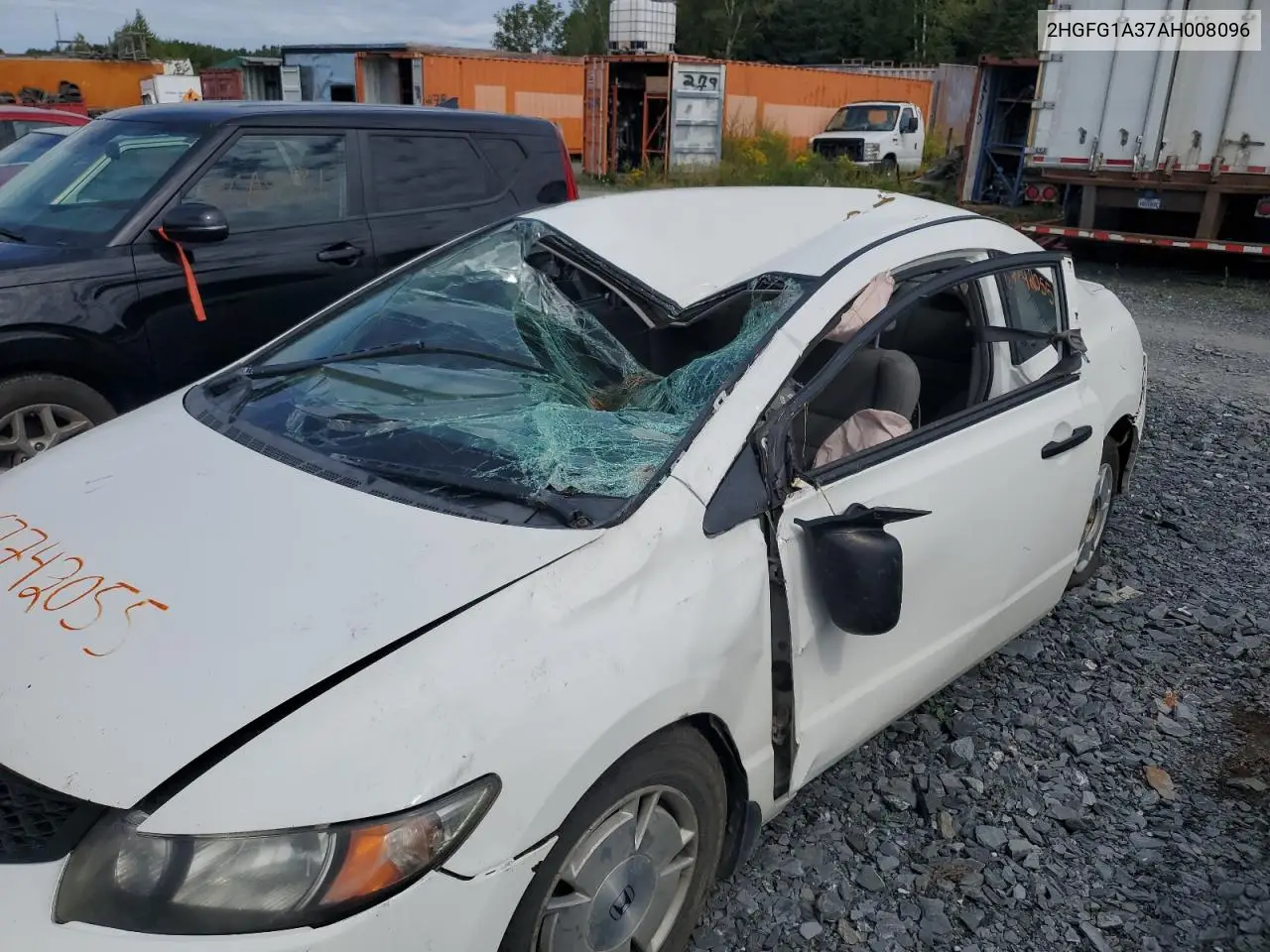 2HGFG1A37AH008096 2010 Honda Civic Dx-G