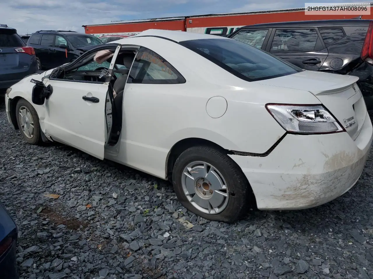 2HGFG1A37AH008096 2010 Honda Civic Dx-G