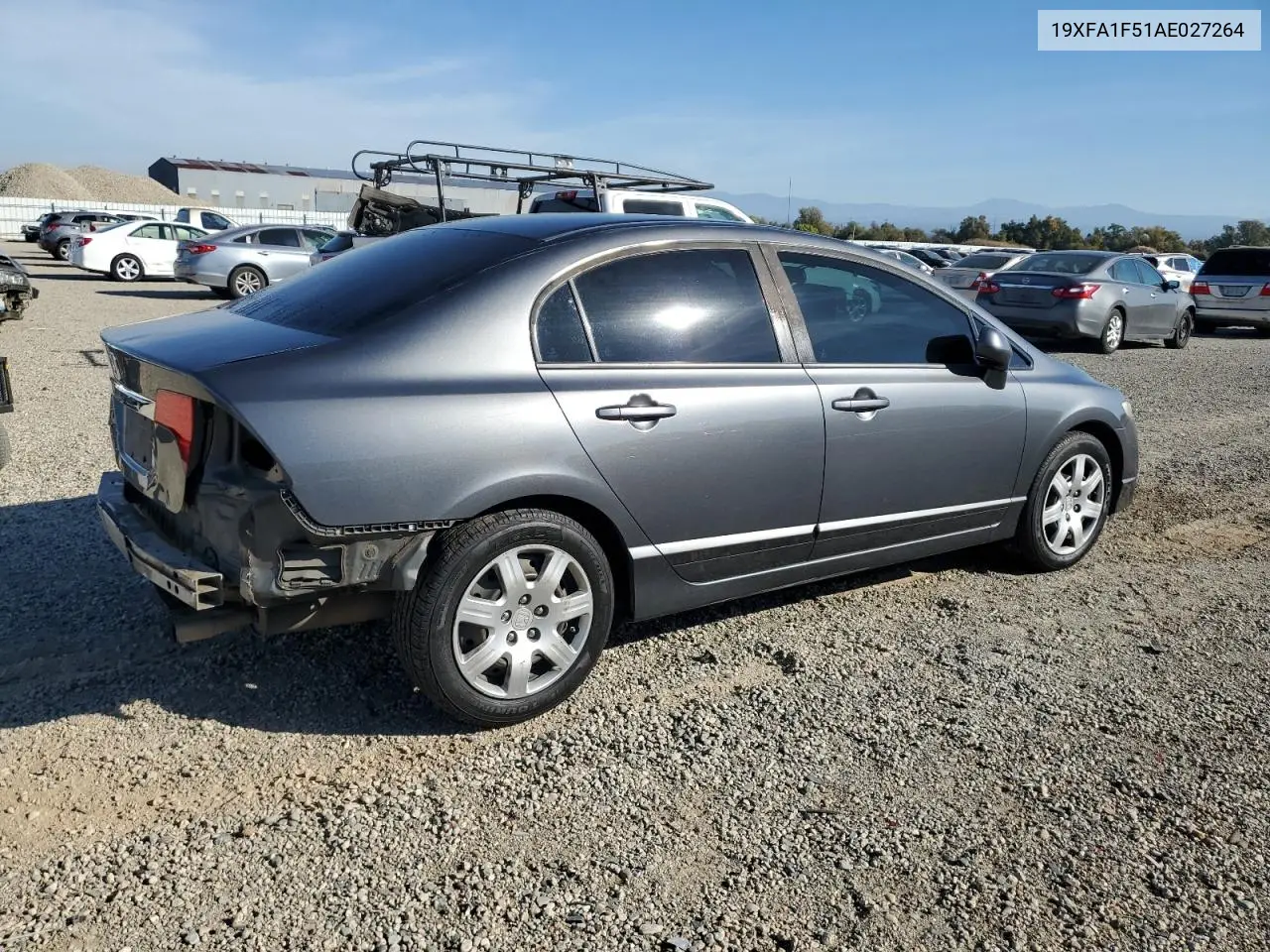 19XFA1F51AE027264 2010 Honda Civic Lx