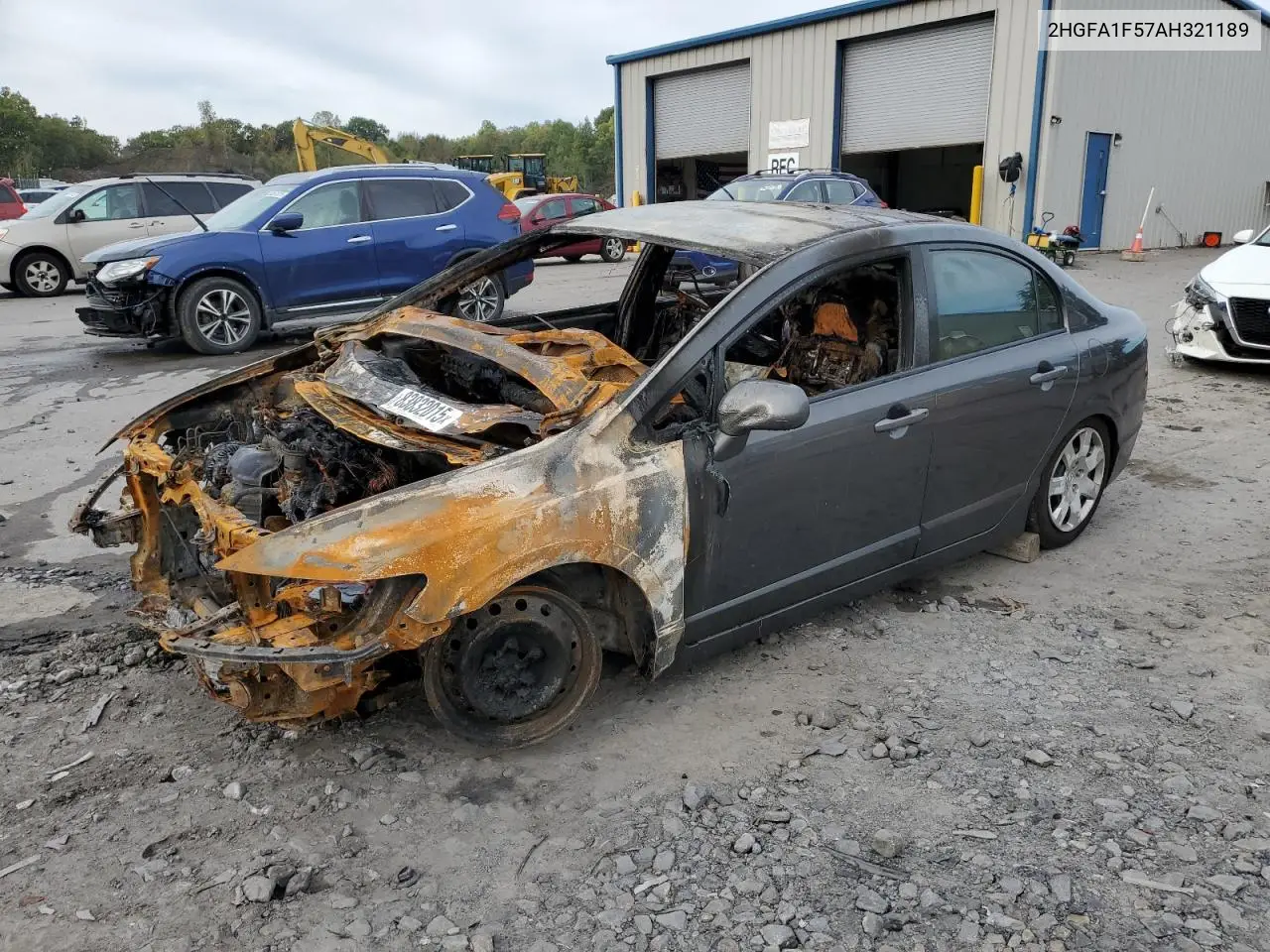 2HGFA1F57AH321189 2010 Honda Civic Lx