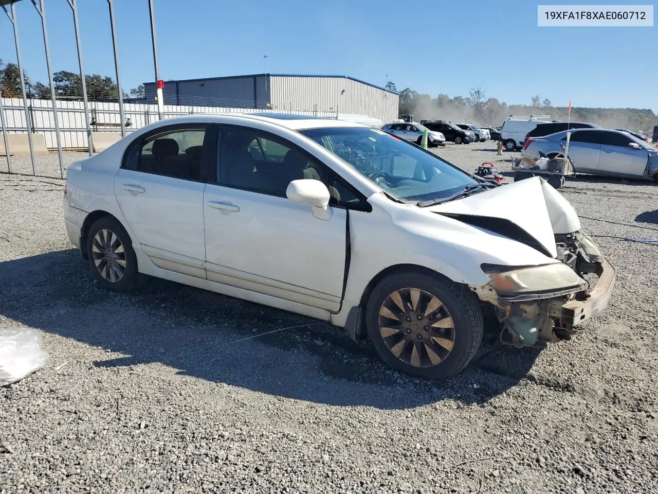19XFA1F8XAE060712 2010 Honda Civic Ex