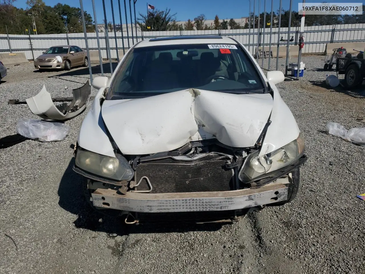19XFA1F8XAE060712 2010 Honda Civic Ex