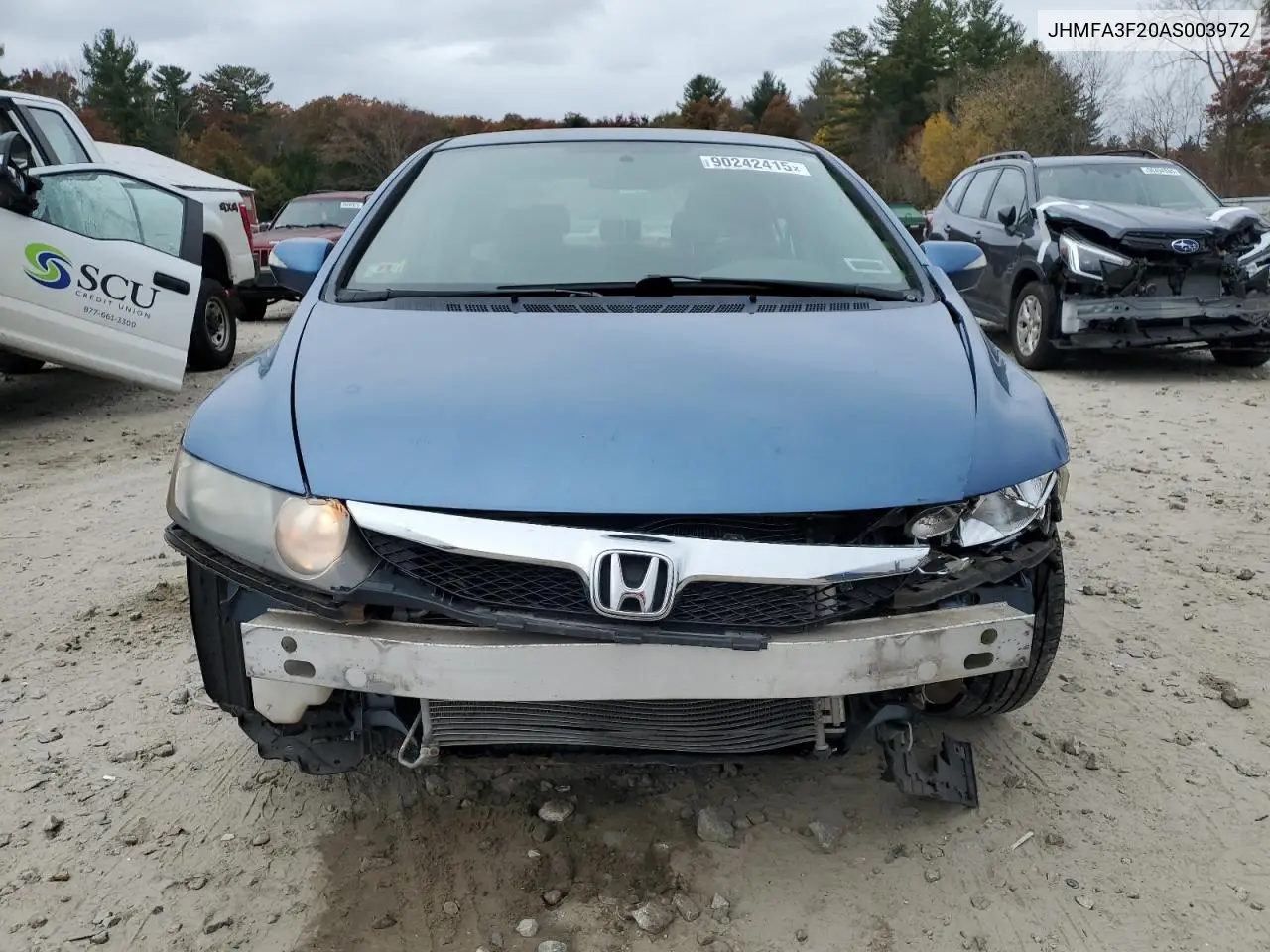 JHMFA3F20AS003972 2010 Honda Civic Hybrid