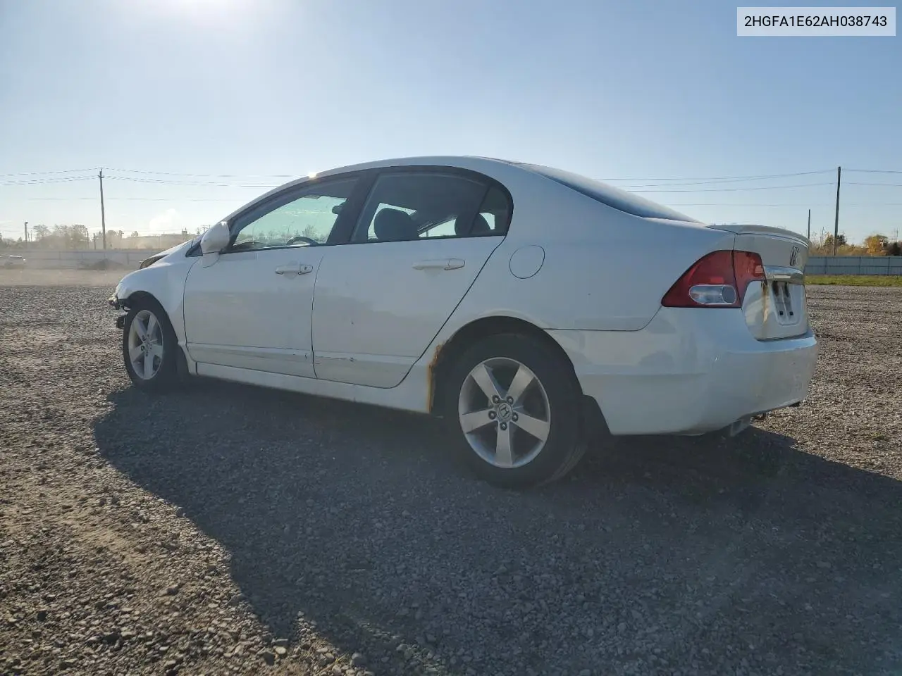 2HGFA1E62AH038743 2010 Honda Civic Lx-S