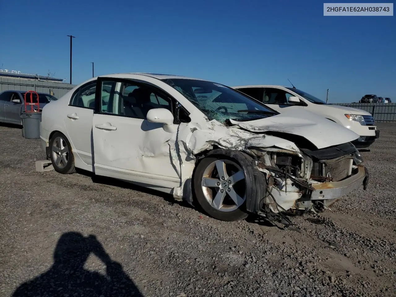2HGFA1E62AH038743 2010 Honda Civic Lx-S