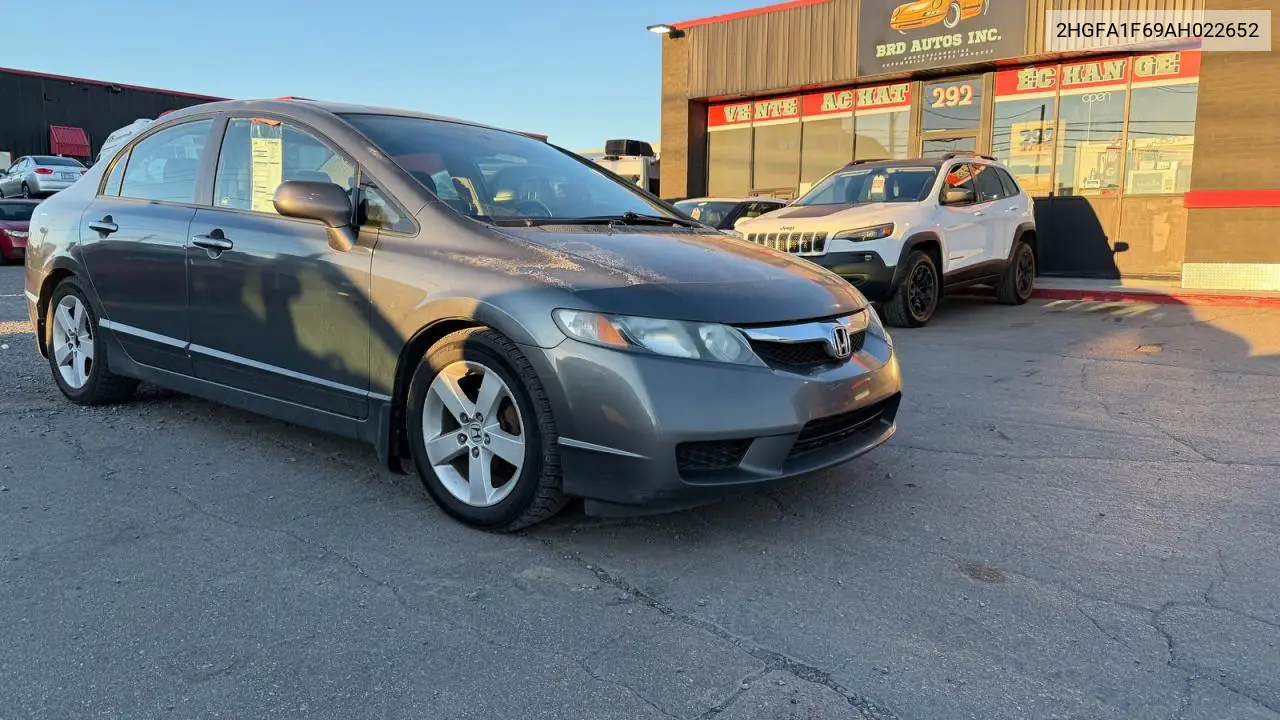 2HGFA1F69AH022652 2010 Honda Civic Lx-S