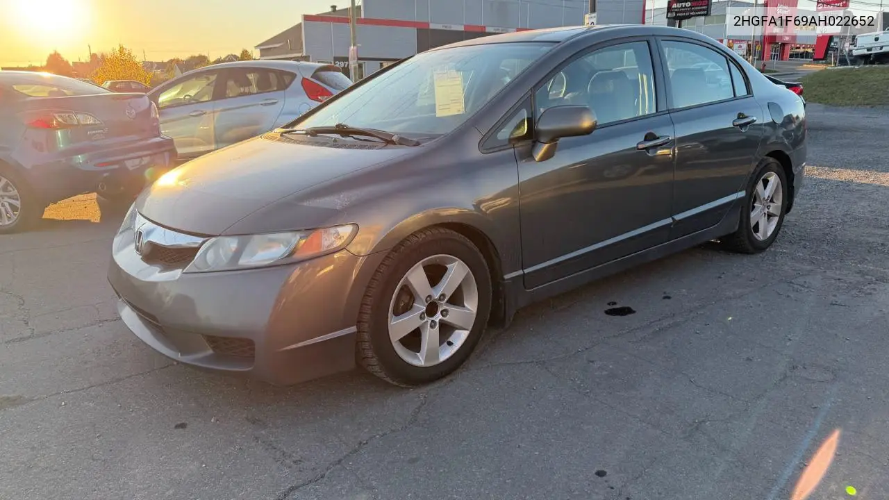 2HGFA1F69AH022652 2010 Honda Civic Lx-S