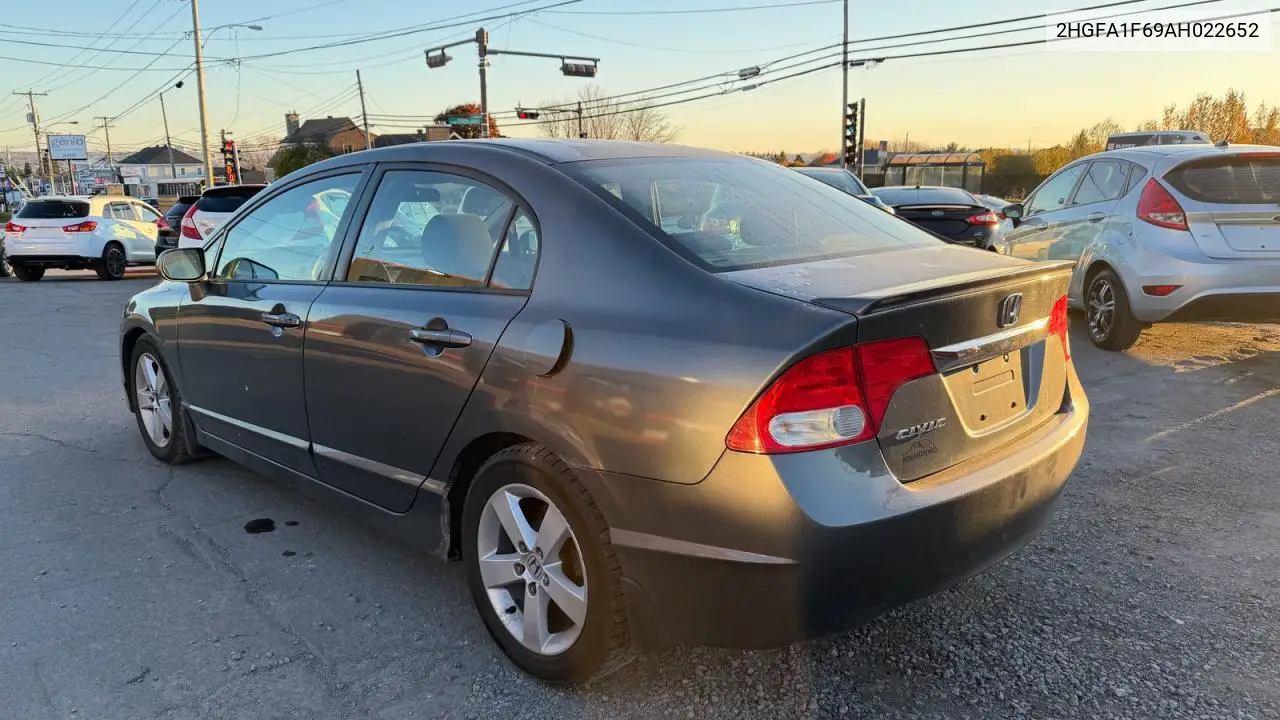 2HGFA1F69AH022652 2010 Honda Civic Lx-S