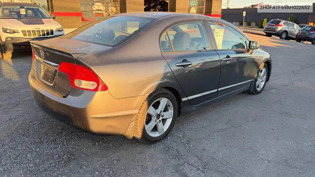 2HGFA1F69AH022652 2010 Honda Civic Lx-S