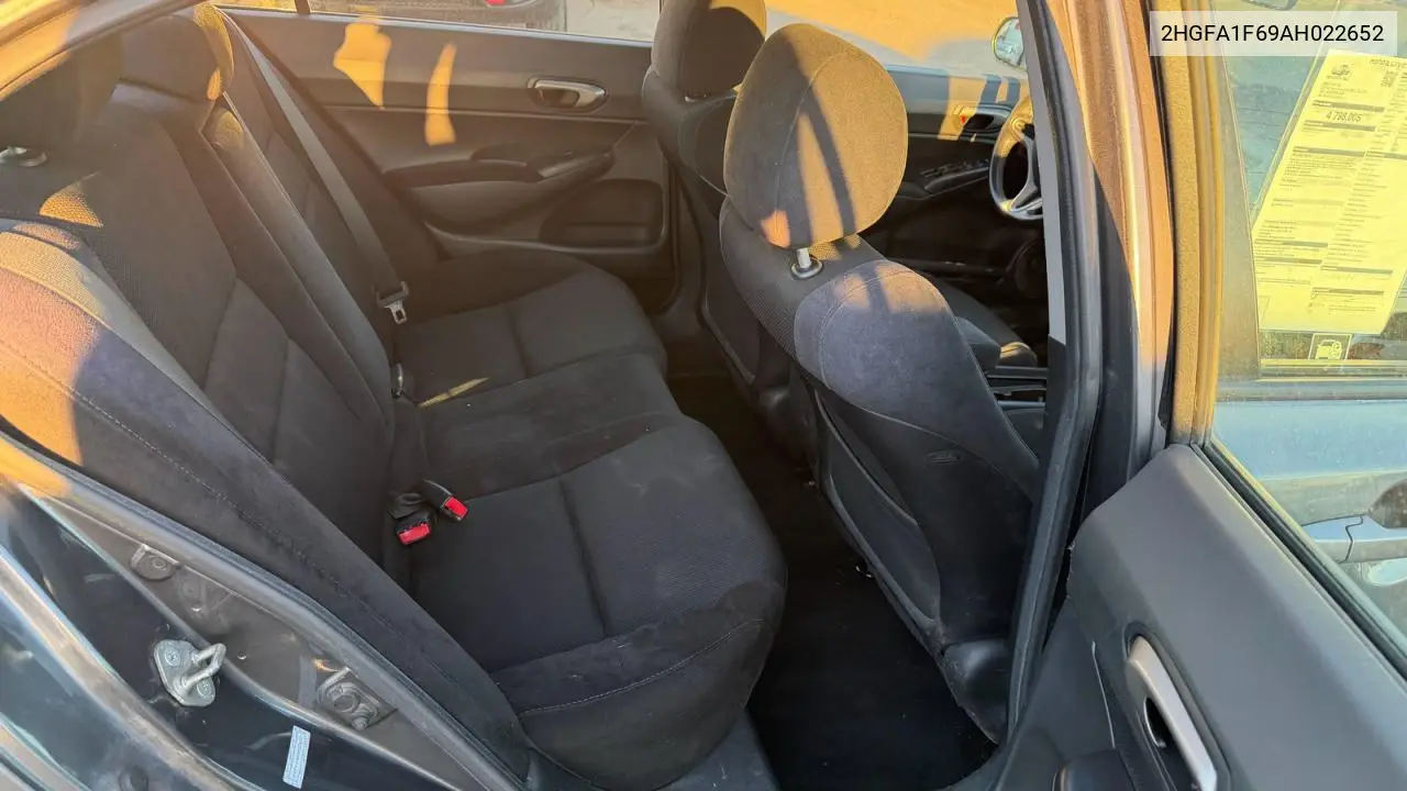 2HGFA1F69AH022652 2010 Honda Civic Lx-S