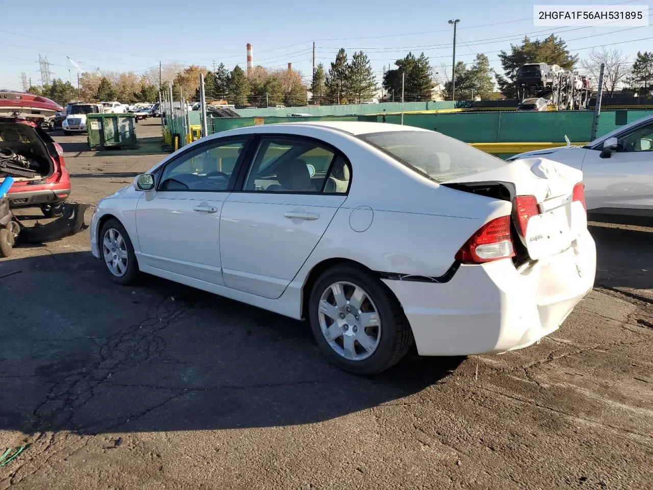 2HGFA1F56AH531895 2010 Honda Civic Lx