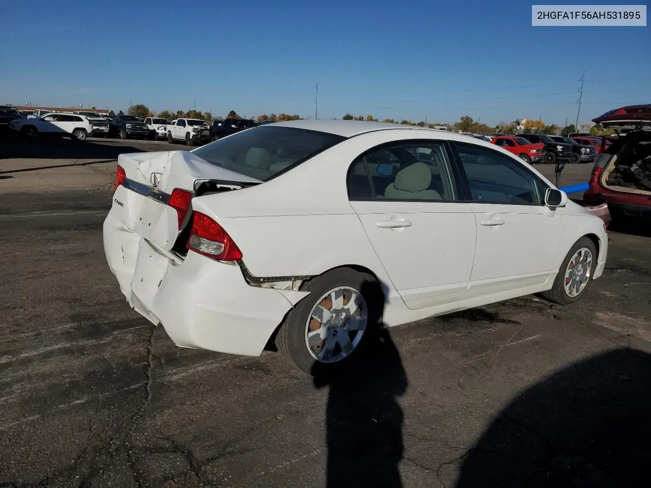 2HGFA1F56AH531895 2010 Honda Civic Lx